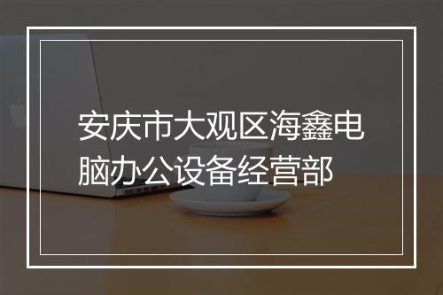 安庆市大观区海鑫电脑办公设备经营部