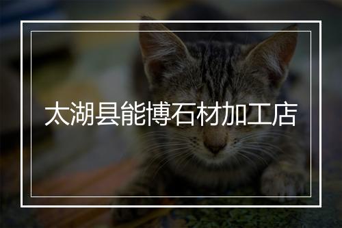 太湖县能博石材加工店