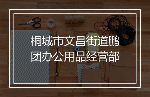 桐城市文昌街道鹏团办公用品经营部