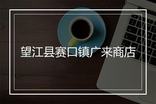 望江县赛口镇广来商店