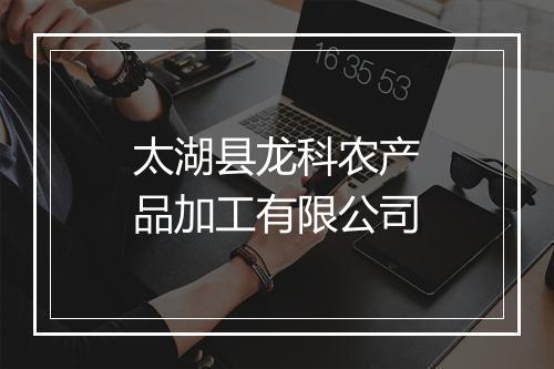 太湖县龙科农产品加工有限公司