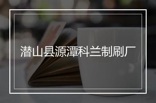 潜山县源潭科兰制刷厂