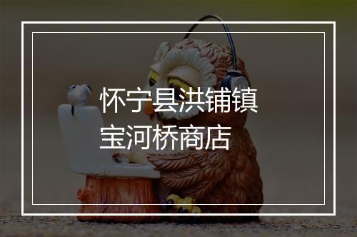 怀宁县洪铺镇宝河桥商店