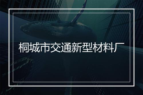 桐城市交通新型材料厂