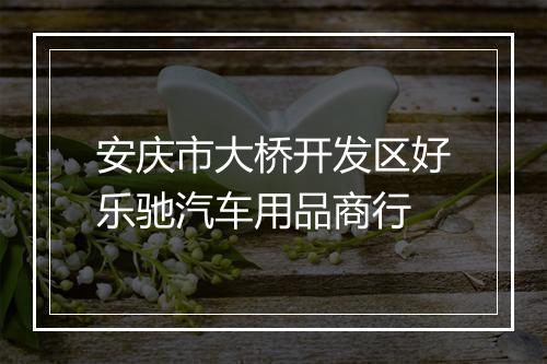 安庆市大桥开发区好乐驰汽车用品商行