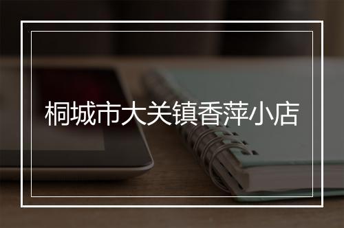 桐城市大关镇香萍小店