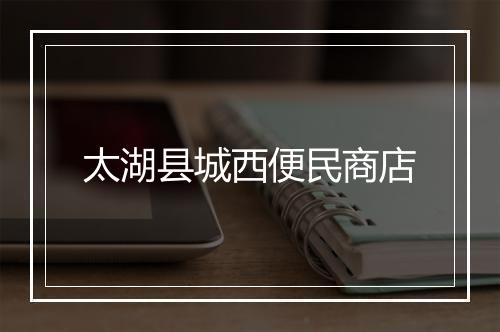 太湖县城西便民商店
