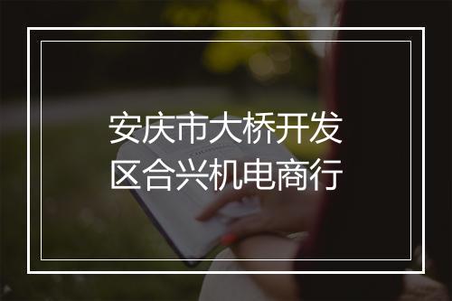 安庆市大桥开发区合兴机电商行