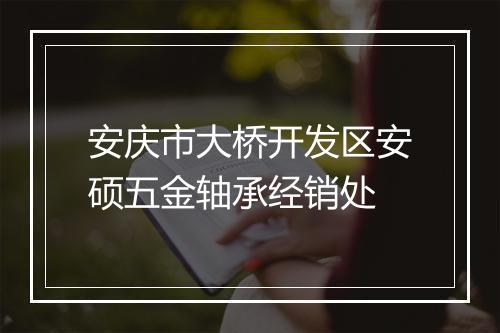 安庆市大桥开发区安硕五金轴承经销处