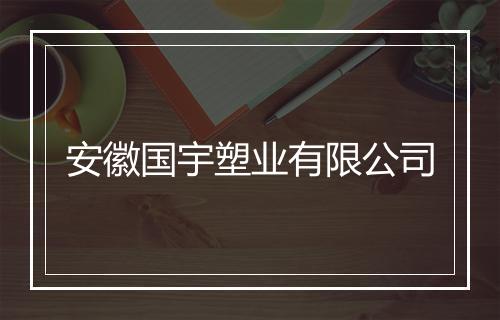 安徽国宇塑业有限公司