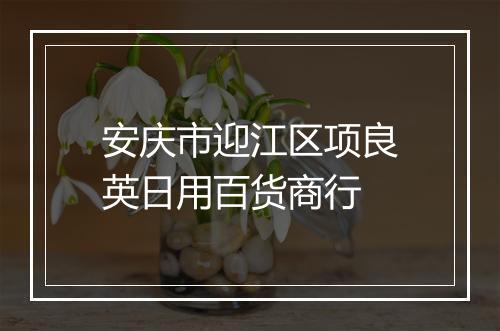 安庆市迎江区项良英日用百货商行