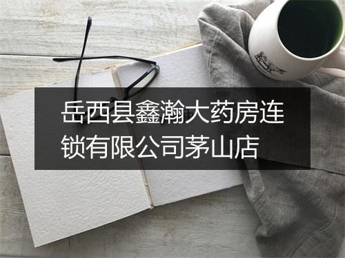 岳西县鑫瀚大药房连锁有限公司茅山店