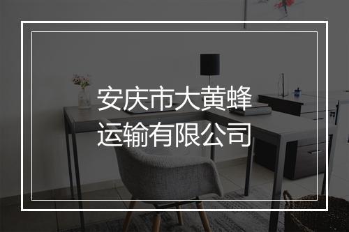 安庆市大黄蜂运输有限公司