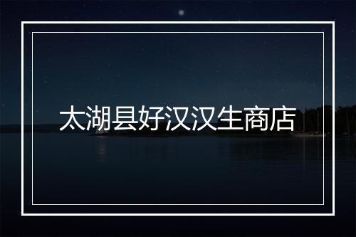太湖县好汉汉生商店