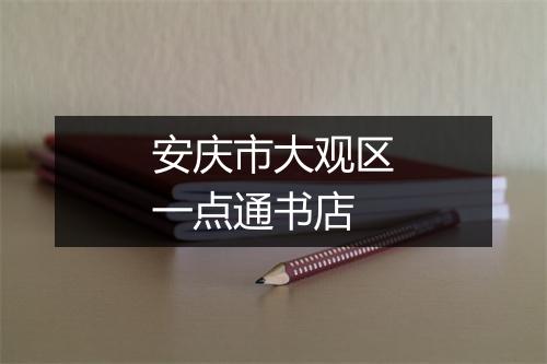 安庆市大观区一点通书店