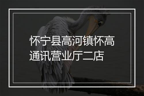 怀宁县高河镇怀高通讯营业厅二店