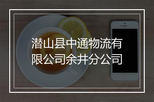 潜山县中通物流有限公司余井分公司