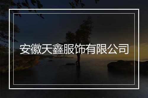 安徽天鑫服饰有限公司