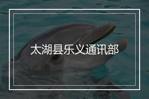 太湖县乐义通讯部