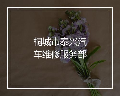桐城市泰兴汽车维修服务部