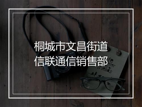 桐城市文昌街道信联通信销售部
