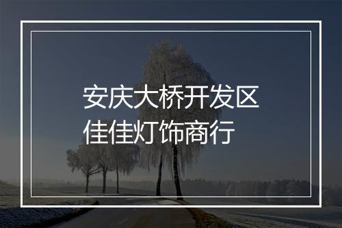安庆大桥开发区佳佳灯饰商行