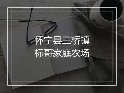怀宁县三桥镇标哥家庭农场