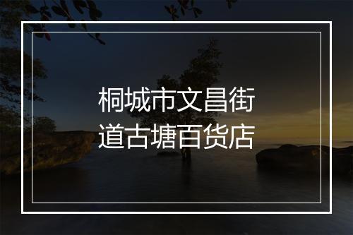 桐城市文昌街道古塘百货店