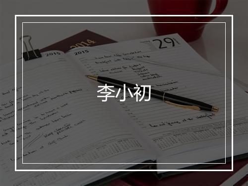 李小初