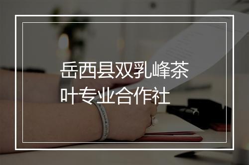 岳西县双乳峰茶叶专业合作社