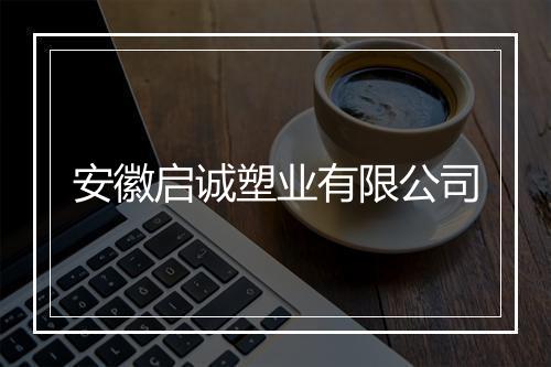 安徽启诚塑业有限公司