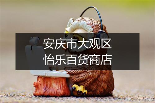 安庆市大观区怡乐百货商店