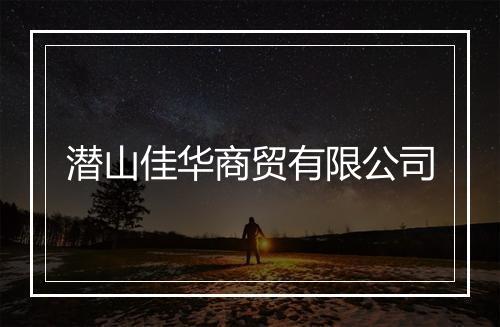 潜山佳华商贸有限公司