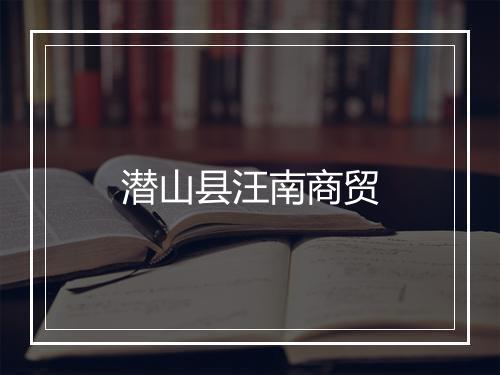 潜山县汪南商贸
