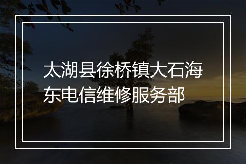 太湖县徐桥镇大石海东电信维修服务部