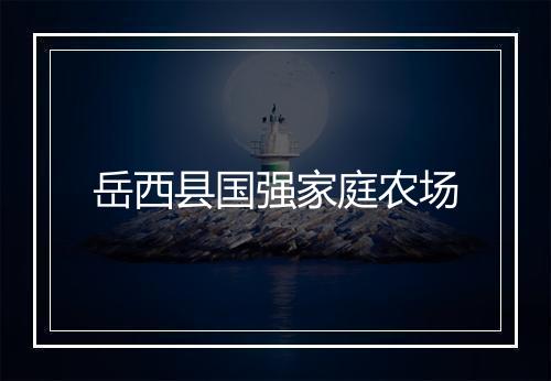 岳西县国强家庭农场