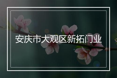 安庆市大观区新拓门业