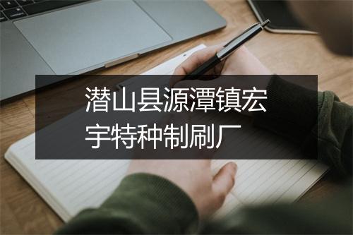潜山县源潭镇宏宇特种制刷厂