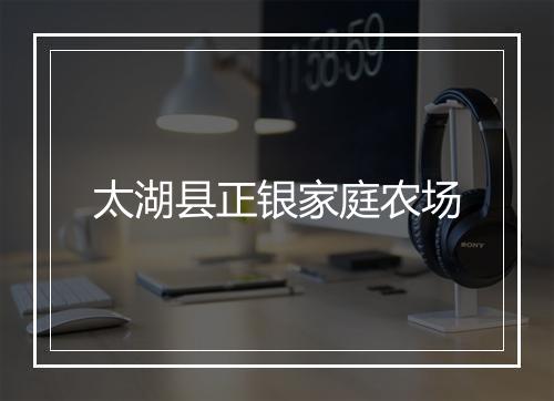 太湖县正银家庭农场