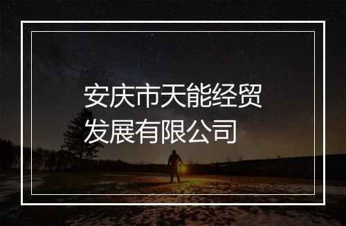 安庆市天能经贸发展有限公司