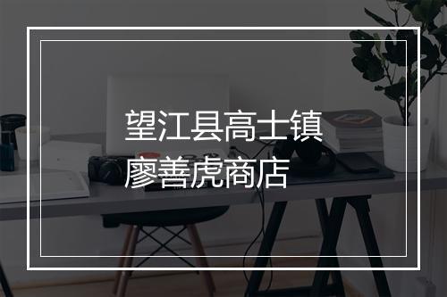 望江县高士镇廖善虎商店