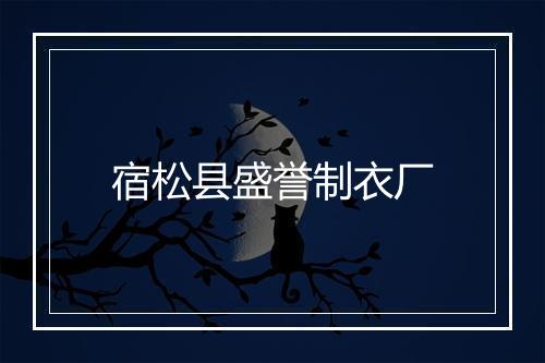 宿松县盛誉制衣厂