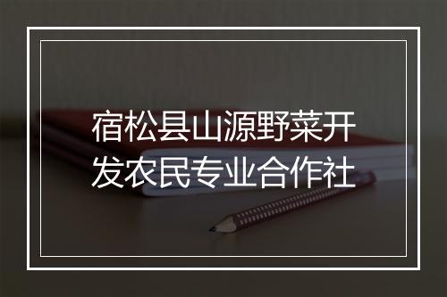 宿松县山源野菜开发农民专业合作社