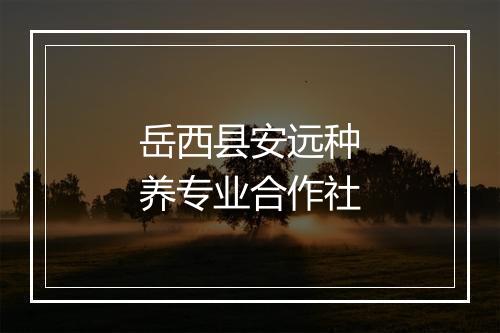 岳西县安远种养专业合作社