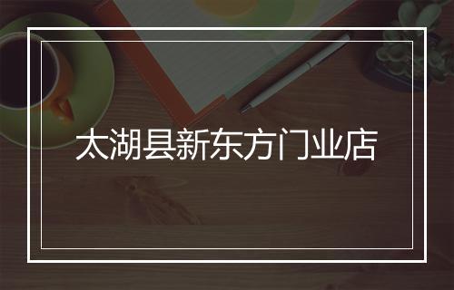 太湖县新东方门业店