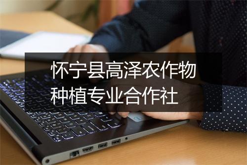 怀宁县高泽农作物种植专业合作社