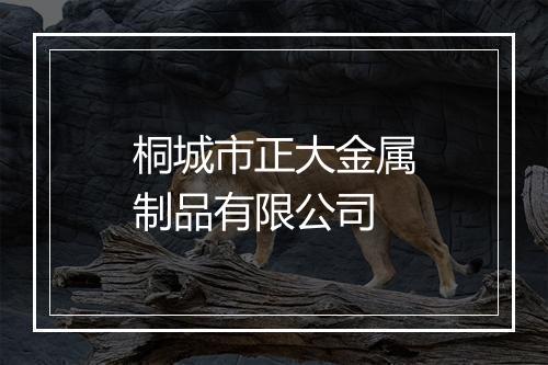 桐城市正大金属制品有限公司