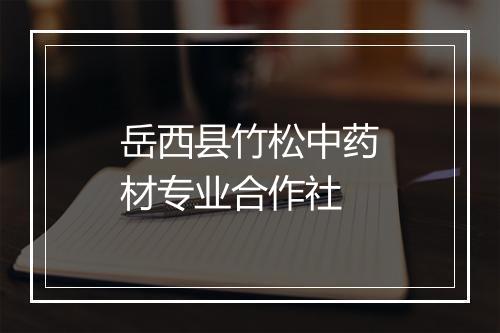 岳西县竹松中药材专业合作社