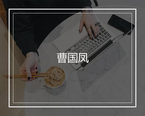 曹国凤