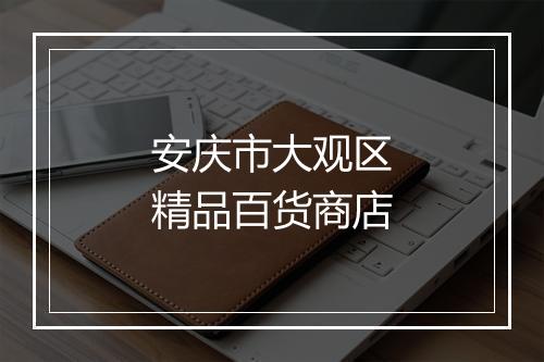 安庆市大观区精品百货商店